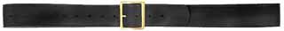 Belt, black leather, 1-3/4" wide, waist size 30 to 46
